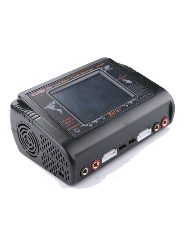 HTRC T400 DUO AC 200W DC 400W 12A*2 RC Toy Power charger for LiPo LiHV LiFe Lilon NiCd NiMh Pb battery