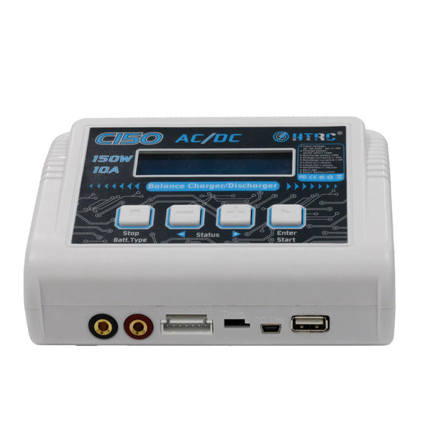 HTRC C150 AC/DC charger 150W 10A Lipo Battery Balance Charger for Charging LiPo LiFe Lilon LiHV NiCd NiMh Pb Smart Batteries.
