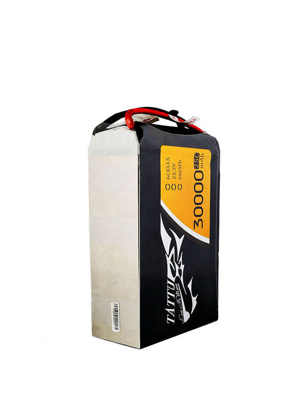 TATTU 22.2V 6S 30000mAh 25C Lipo Big UAV Drone Battery Pack for Aircraft