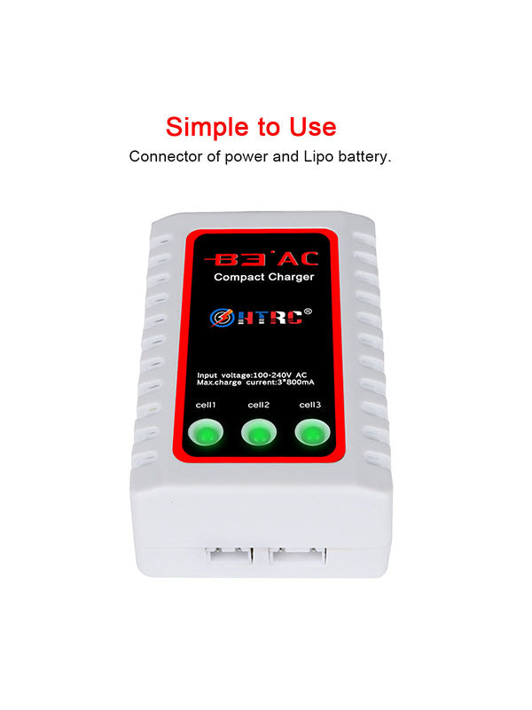 HTRC B3 AC Compact Charger RC Toy Lipo Battery Balance Charger